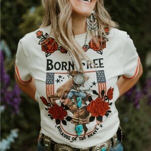 Born Free Graphic Long Sleeve Tee